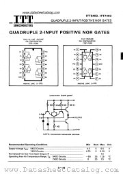 ITT5402 datasheet pdf ITT Semiconductors