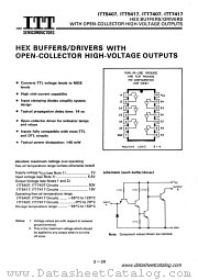 ITT5417 datasheet pdf ITT Semiconductors