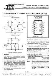 ITT7409 datasheet pdf ITT Semiconductors
