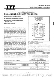ITT7413 datasheet pdf ITT Semiconductors