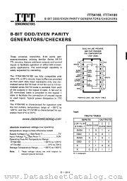 ITT54180 datasheet pdf ITT Semiconductors
