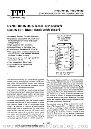 ITT74192 datasheet pdf ITT Semiconductors