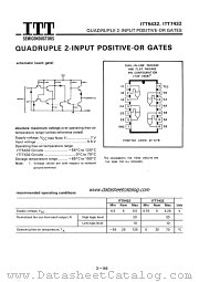 ITT7432 datasheet pdf ITT Semiconductors