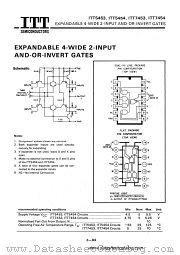 ITT7454 datasheet pdf ITT Semiconductors