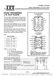 ITT7470 datasheet pdf ITT Semiconductors