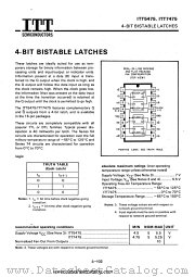 ITT7475 datasheet pdf ITT Semiconductors