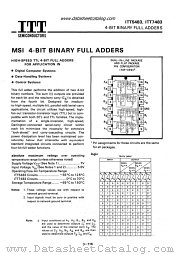 ITT5483 datasheet pdf ITT Semiconductors