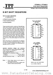 ITT7491A datasheet pdf ITT Semiconductors