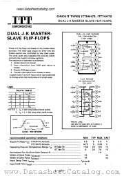ITT74H73 datasheet pdf ITT Semiconductors