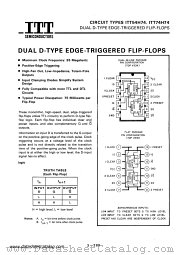 ITT74H74 datasheet pdf ITT Semiconductors