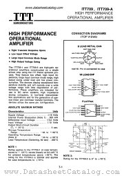 ITT709-A datasheet pdf ITT Semiconductors