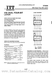 ITT9308 datasheet pdf ITT Semiconductors