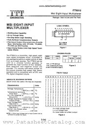 ITT9312 datasheet pdf ITT Semiconductors