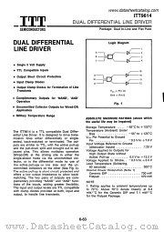 ITT9614 datasheet pdf ITT Semiconductors