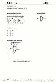MIC7404N datasheet pdf ITT Semiconductors