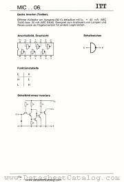 MIC5406 datasheet pdf ITT Semiconductors
