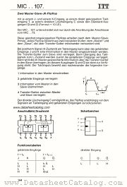 MIC74107 datasheet pdf ITT Semiconductors