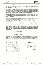 MIC74121 datasheet pdf ITT Semiconductors
