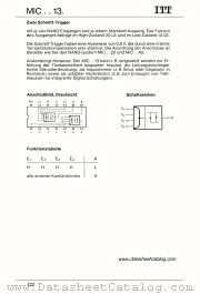 MIC7413 datasheet pdf ITT Semiconductors