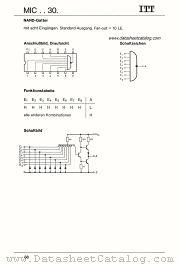 MIC7430J datasheet pdf ITT Semiconductors
