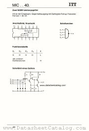 MIC5440 datasheet pdf ITT Semiconductors