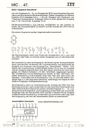 MIC7447N datasheet pdf ITT Semiconductors