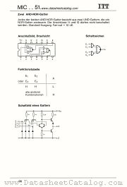 MIC5451 datasheet pdf ITT Semiconductors