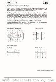 MIC5474 datasheet pdf ITT Semiconductors