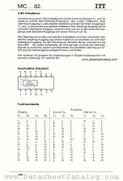 MIC5482N datasheet pdf ITT Semiconductors