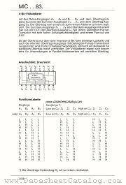 MIC5483N datasheet pdf ITT Semiconductors