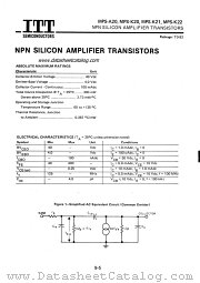 MPS-A20 datasheet pdf ITT Semiconductors