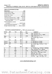 MPS2714 datasheet pdf ITT Semiconductors
