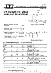 MPS834 datasheet pdf ITT Semiconductors