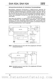 SAA1024 datasheet pdf ITT Semiconductors