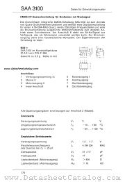 SAA3100 datasheet pdf ITT Semiconductors