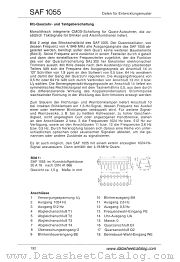 SAF1055 datasheet pdf ITT Semiconductors