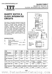 SAJ220D datasheet pdf ITT Semiconductors