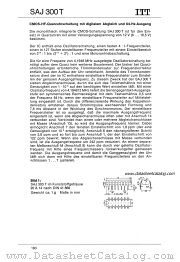 SAJ300T datasheet pdf ITT Semiconductors