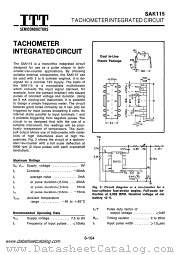 SAK115 datasheet pdf ITT Semiconductors