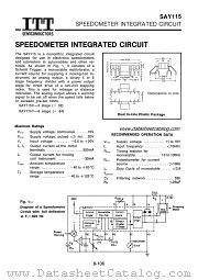 SAY115 datasheet pdf ITT Semiconductors