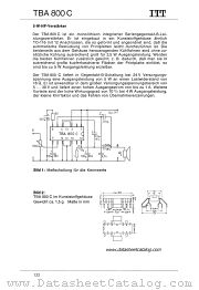 TBA800C datasheet pdf ITT Semiconductors
