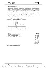 TCA720 datasheet pdf ITT Semiconductors
