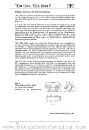 TDA1044 datasheet pdf ITT Semiconductors