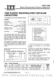 TAM-Tantalum-Capacitors datasheet pdf ITT Semiconductors