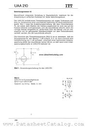 UAA210 datasheet pdf ITT Semiconductors