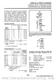 ZTK33 datasheet pdf ITT Semiconductors