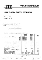 EM502 datasheet pdf ITT Semiconductors