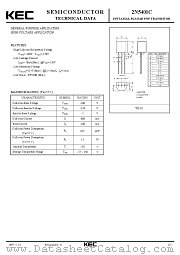 2N5401C datasheet pdf Korea Electronics (KEC)