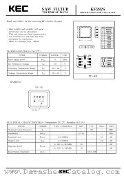 KF282S datasheet pdf Korea Electronics (KEC)