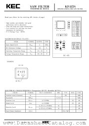KF425S datasheet pdf Korea Electronics (KEC)